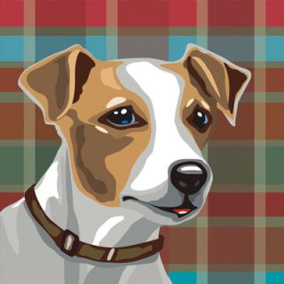 Naked Decor Pooch Décor Jack Russell Terrier Portrait Graphic Art on Canvas j