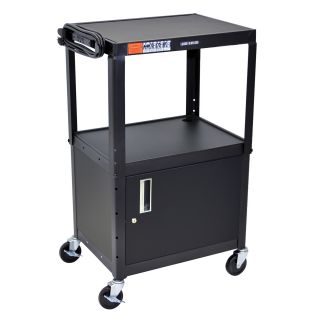 Luxor Adjustable Height Cart With Cabinet