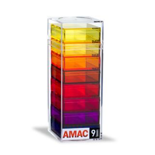 AMAC Chroma 102 9 Piece Container Set CN102 401 Color Crystal, Dark Blue, Fu