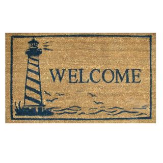 Lighthouse coir With Vinyl Backing Doormat (17 inches X 29 inches)