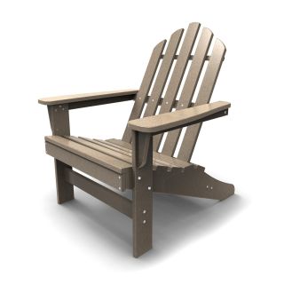 Outdoor Living Adirondack Chair In Weathered Wood