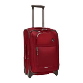 Travelers Choice Red Birmingham 21 inch Expandable Upright Suitcase