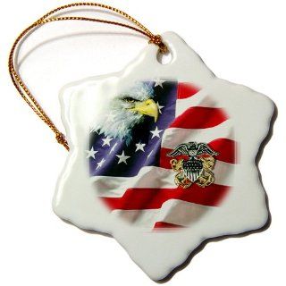 Shop orn_769_1 US Navy   US Navy Officer Crest   Ornaments   3 inch Snowflake Porcelain Ornament at the  Home Dcor Store. Find the latest styles with the lowest prices from 3dRose