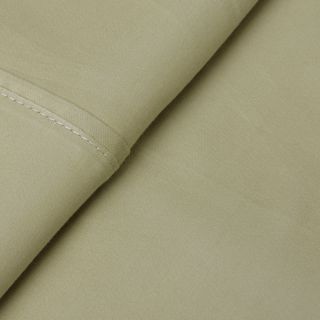 Elite Home Products Concierge Collection 500 Thread Count Cotton Rich Solid Sheet Set Green Size Full