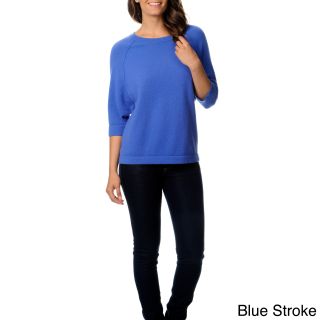 Republic Clothing Ply Cashmere Womens Dolman Sleeve Sweater Blue Size XS (2  3)
