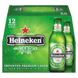 Heineken Lager Bottles 12 oz, 12 pk