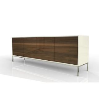 Industrya Circa 4 Storage Credenza C4.DDDD Finish White / Walnut