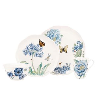 Lenox Butterfly Meadow Blue 4 piece Dinnerware Place Setting