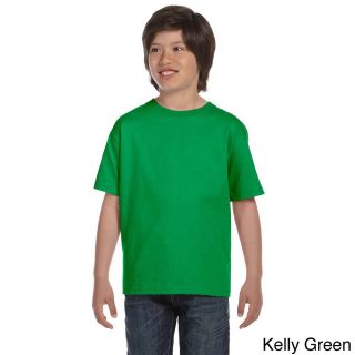 Fruit Of The Loom Youth Cotton Lofteez Hd T shirt Green Size L (14 16)