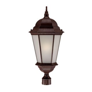 Richmond Energy Star Collection Post mount 1 light Outdoor Burled Walnut Light Fixture