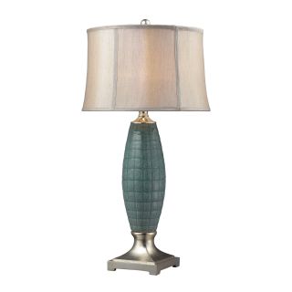 Cumberland 1 light Turquoise Glaze Table Lamp