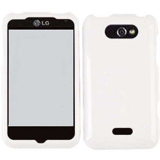 For Lg Motion 4g Ms 770 White Glossy Cover Case Accessory Cell Phones & Accessories