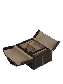 Small Brown Jewelry Case by Wolf Designs Inc.