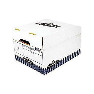 Bankers Box R Kive O/S 60% Recycled Storage Box, 850lb stacking weight, 10" H x 12" W x 15" D, White/Blue (771, Single Box)  Storage File Boxes 