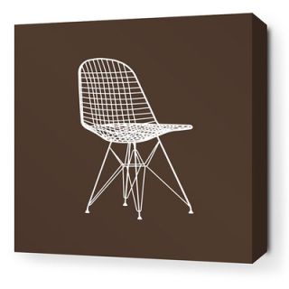 Inhabit Modern Classics 1951 Stretched Graphic Art on Canvas in Chocolate and