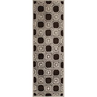 Safavieh Handmade Precious Charcoal Polyester/ Wool Rug (26 X 8)