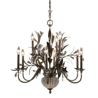 Cristel De Lisbon 9 light Golden Bronze Chandelier