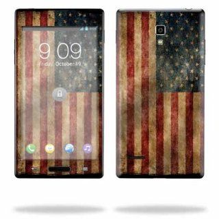 MightySkins Protective Skin Decal Cover for LG Optimus L9 P769 Cell Phone Sticker Skins Vintage Flag Cell Phones & Accessories