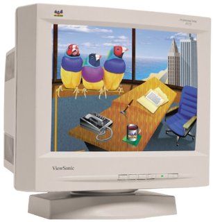 ViewSonic PS775 17 Short Depth Design CRT Monitor Computers & Accessories