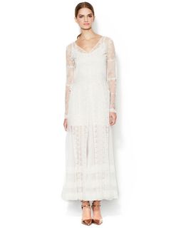 Long Lace Coat Dress by Haute Hippie