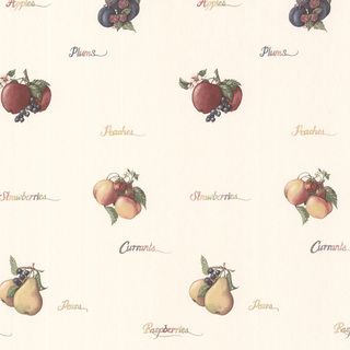Fruit Toss Cannoli White Wallpaper