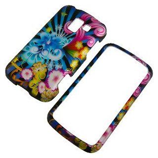Neon Floral Protector Case for LG Enlighten VS700 Cell Phones & Accessories