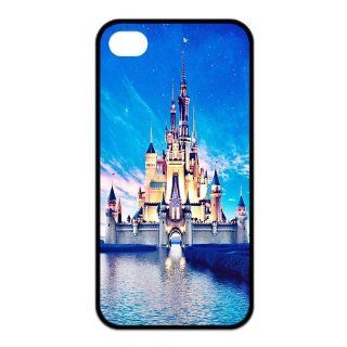 Dream Castle For Disney Princess Design Custom Case Durable TPU Cover For Iphone 4 4s Ip4 AX80908 Cell Phones & Accessories