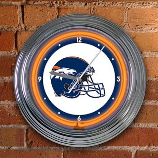 NFL Indoor 15" Neon Desk or Wall Mount Clock    Broncos
