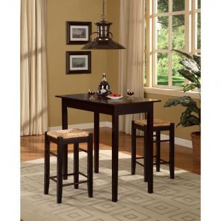 Linon Home Decor Products Inc. Tavern 3 piece Counter Set Brown Size 3 Piece Sets