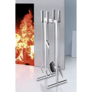 ZACK Calore 5 Piece Stainless Steel Fireplace Tool Set 50010