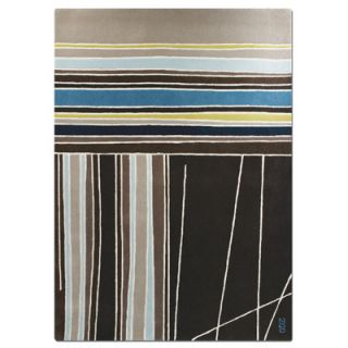 Focus One Home Meridian Striped Rug FR. 108 Size 0.38 x 60 x 84