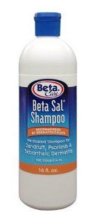 Beta Sal Medicated Shampoo for Dandruff, Psoriasis, and Seborrheic Dermatitis, 16 Ounce Bottles (Pack of 2)  Hair Shampoos  Beauty
