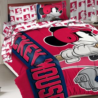 Disney Angels Mlb Mickey Mouse 3 piece Bed In A Bag Set Blue Size Twin