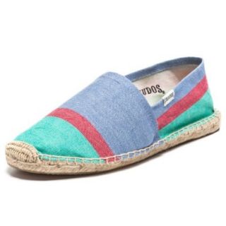 Soludos Women's Color Block Shoes, Color Mint/Coral/Blue, Size 36 Flats Shoes Shoes