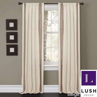 Lush Decor Charming Sand 84 inch Curtain Panel Pair