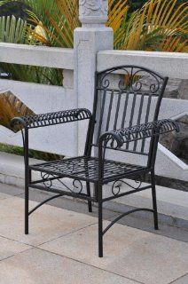 International Caravan Tropico Antique Black Patio Chair (SET OF 2)  Patio Dining Chairs  Patio, Lawn & Garden