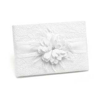 White Layers Of Lace Guest Book