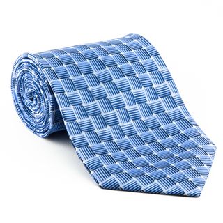 Platinum Ties Mens Blue Water 100 percent Polyester Necktie