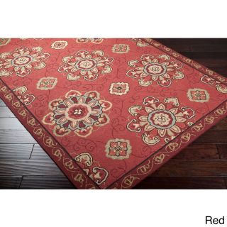 Hand hooked Mila Contemporary Floral Indoor/ Outdoor Area Rug (8 X 10)