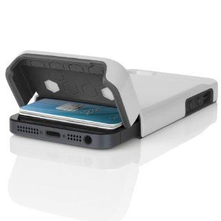 INCIPIO WHITE STASHBACK WALLET HARD CASE CREDIT CARD ID SLOT FOR APPLE iPHONE 5 Cell Phones & Accessories
