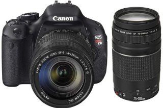 Canon EOS Rebel T3i Camera + Canon 18 135mm + Canon 75 300mm III  Slr Digital Cameras  Camera & Photo