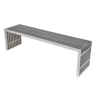 Sage Gridiron Large Polished Stainless Steel Bench