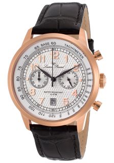 Lucien Piccard 10526 RG 02S  Watches,Ferden Rose Tone Steel Case Chronograph Silver Tone Textured Dial, Casual Lucien Piccard Quartz Watches