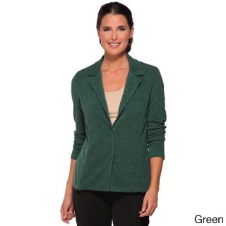 Na Anatomie Womens Kavala Form fitting Blazer Green Size XS (2  3)