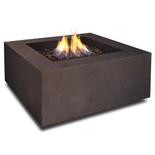 Real Flame Baltic Square Kodiak Brown Lp Fire Table