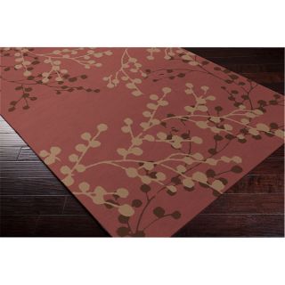 Surya Carpet, Inc Hand tufted Amador Contemporary Floral Wool Area Rug (9 X 12) Brown Size 9 x 12