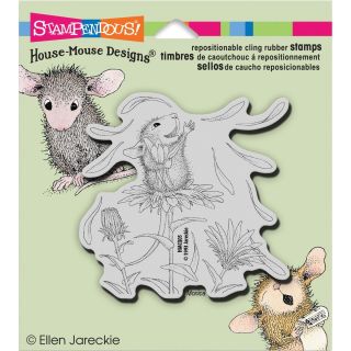 Stampendous House Mouse Cling Rubber Stamp 5.5 X4.5 Sheet   She Loves Me