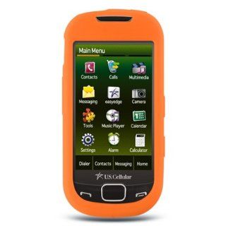 Orange Premium Gel Skin Protector Case Soft Rubberized Silicone Cover for Sam Cell Phones & Accessories