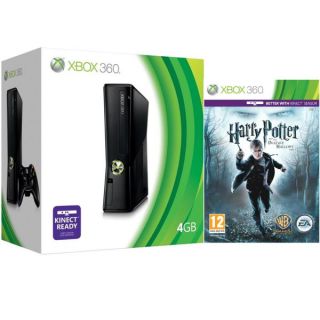 Xbox 360 4GB Arcade Bundle (Includes Harry Potter And The Deathly Hallows Part One)      Games Consoles