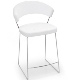 Calligaris New York 25.63 Bar Stool with Cushion CS/1087 LH_P77 Finish Opti